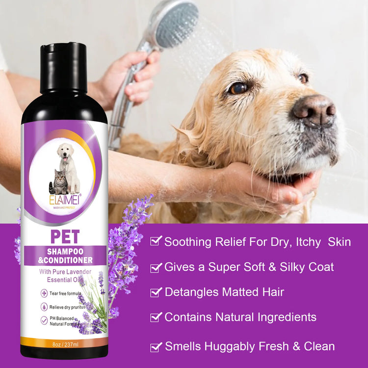 Pet Shampoo for Dogs – Nourishing, Stain-Removing, and Soothing Care