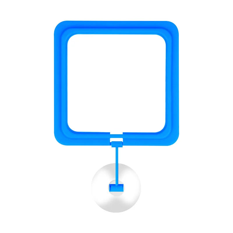 Floating Fish Food Feeder Ring with Suction Cup – Square & Circle Aquarium Station