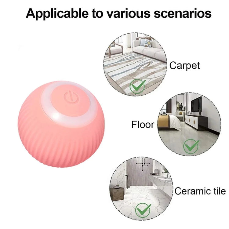 2023 NEW Electric Dog Toys | Smart Puppy Ball Toys For Cat | Small Dogs | Funny Auto Rolling Ball | Self-moving Puppy Games Toys | Pet Supplies