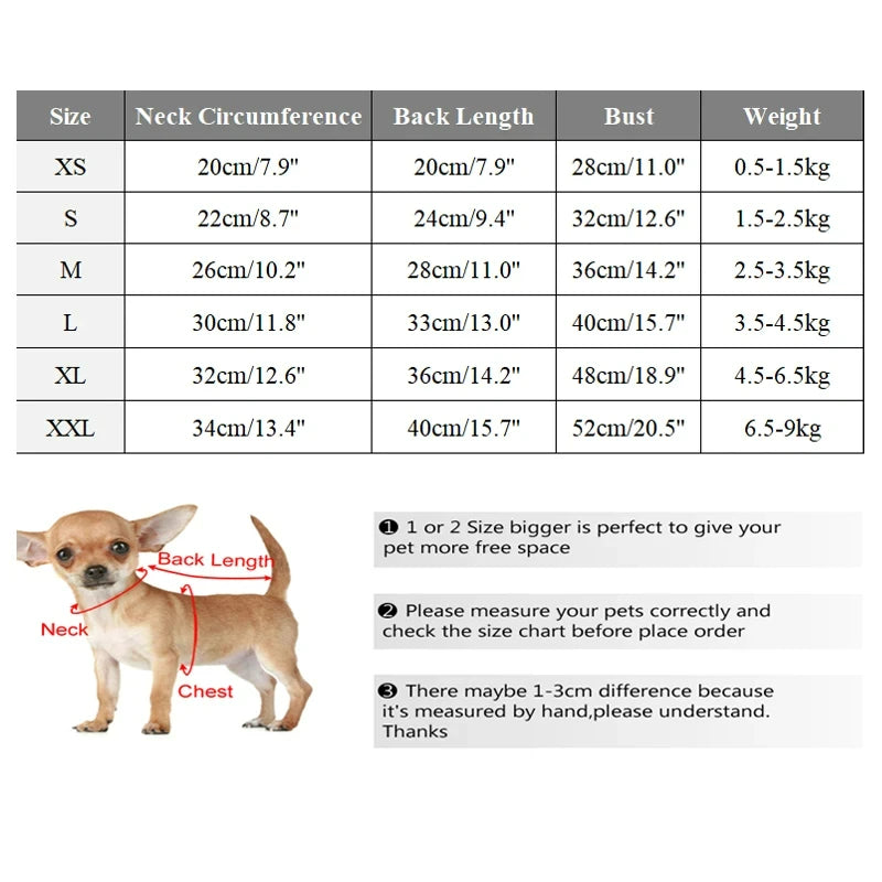 Winter Warm Dog Coat Jacket | Windproof Padded Clothes for Small Dogs | Chihuahua Clothing | Pet Supplies