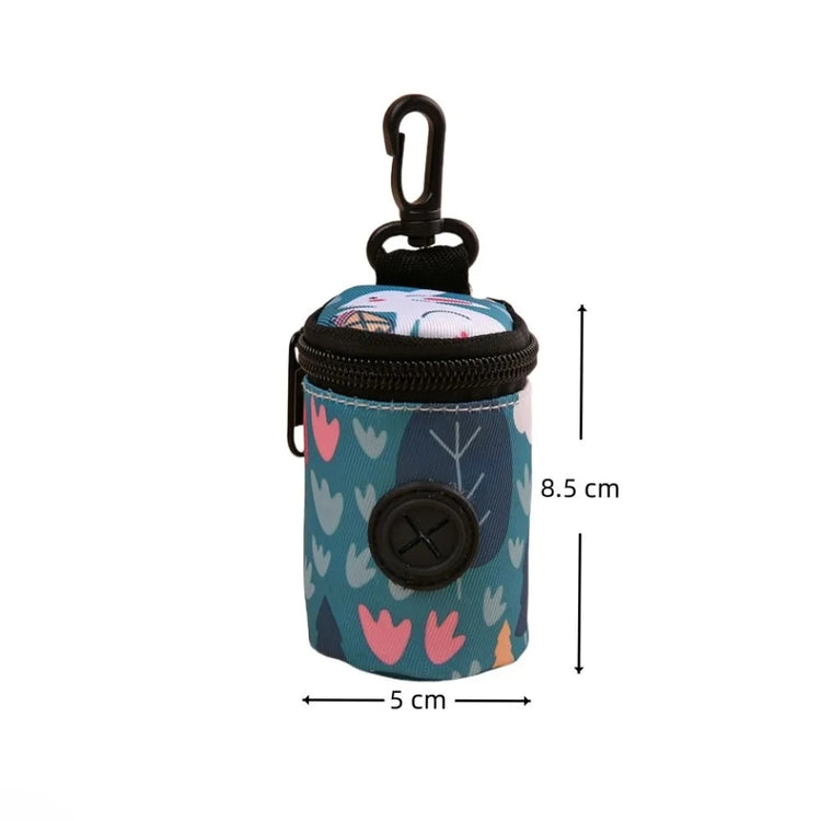 Hangable Dog Poop Bag Dispenser with Zipper – Portable, Lightweight Waste Bag Holder for Dog Walking, Cute & Convenient