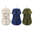 British Style Winter Trench Coat for Small Puppies | Thick Warm Dog Jacket & Hoodie