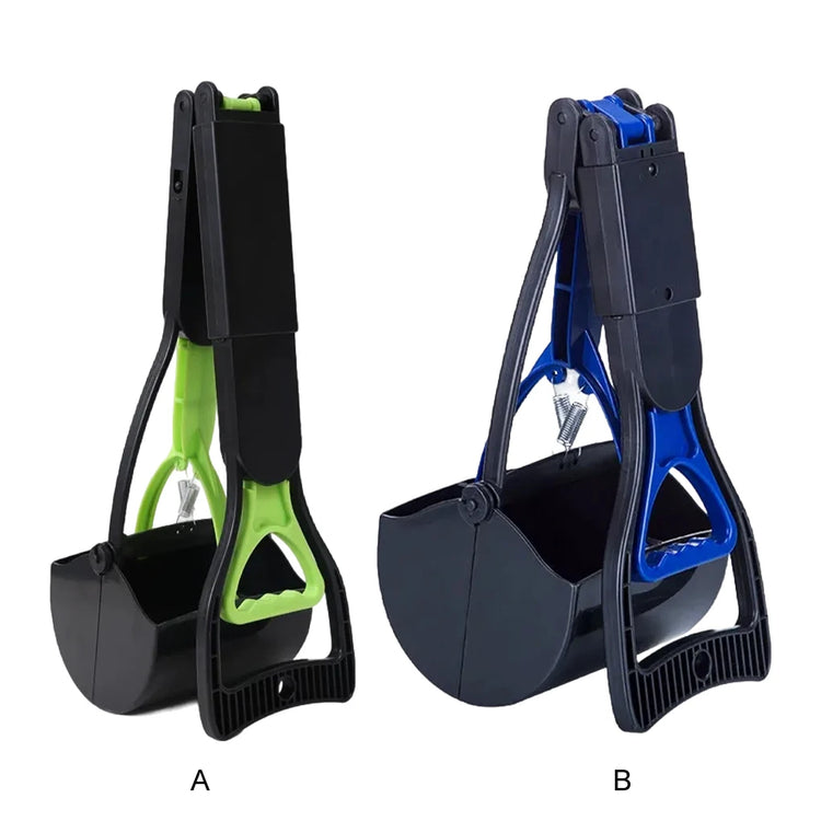 Outdoor Pet Long-Handled Pooper Scooper – Sturdy and Foldable Animal Manure Cleaning Tool