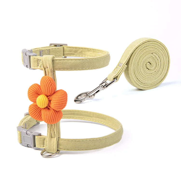 Cat Harness Leash Set | Adjustable Puppy Harness Vest | Escape Proof | Kitten Chest Strap | Chihuahua & Pug | Outdoor Walking Lead Leash