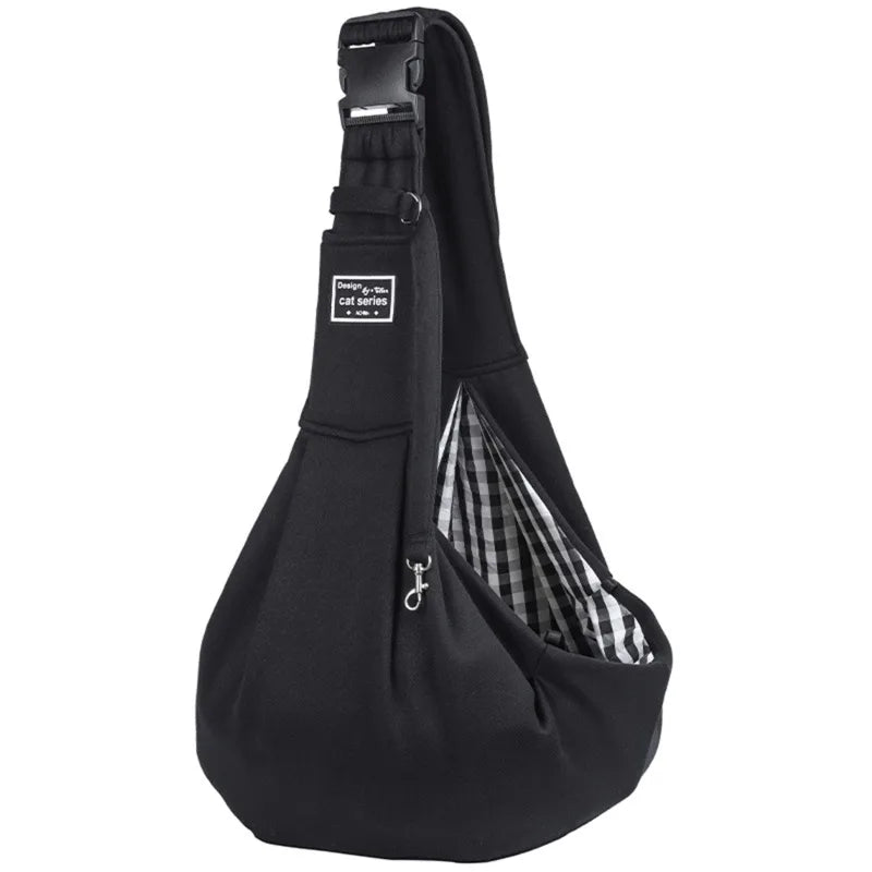 Adjustable Pet Carrier Sling Bag – Soft, Breathable Shoulder Tote for Small Dogs & Cats
