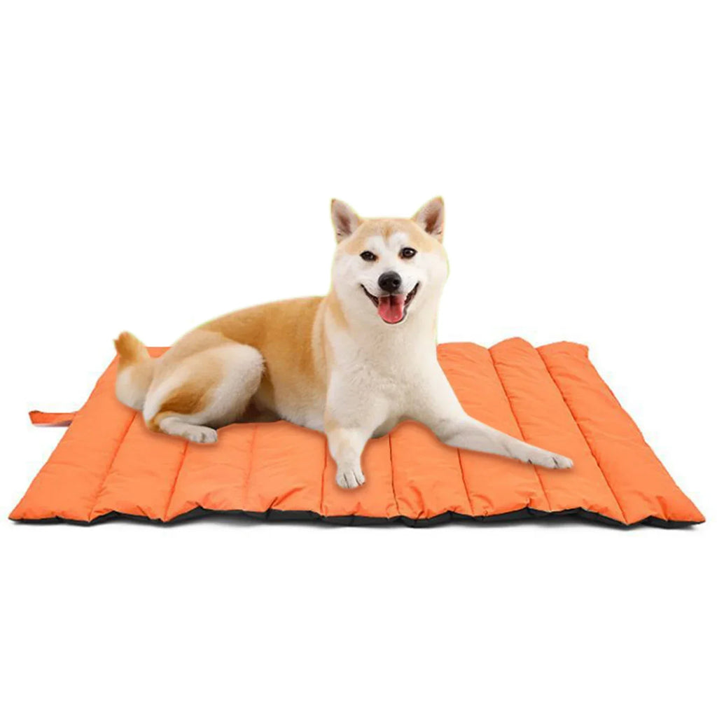 Portable Waterproof Dog Bed – Foldable Outdoor Pet Mat with Carry Bag for Cats & Dogs, Non-Slip Travel Camping Pad