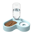 Double Dog and Cat Bowl Set – Pet Feeding Bowls with Water Bottle