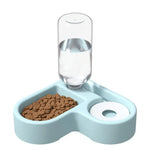 Double Dog and Cat Bowl-Pet and Food Bowl Set with, Pet Feeding Bowl Suitable for Cats and Small Dogs