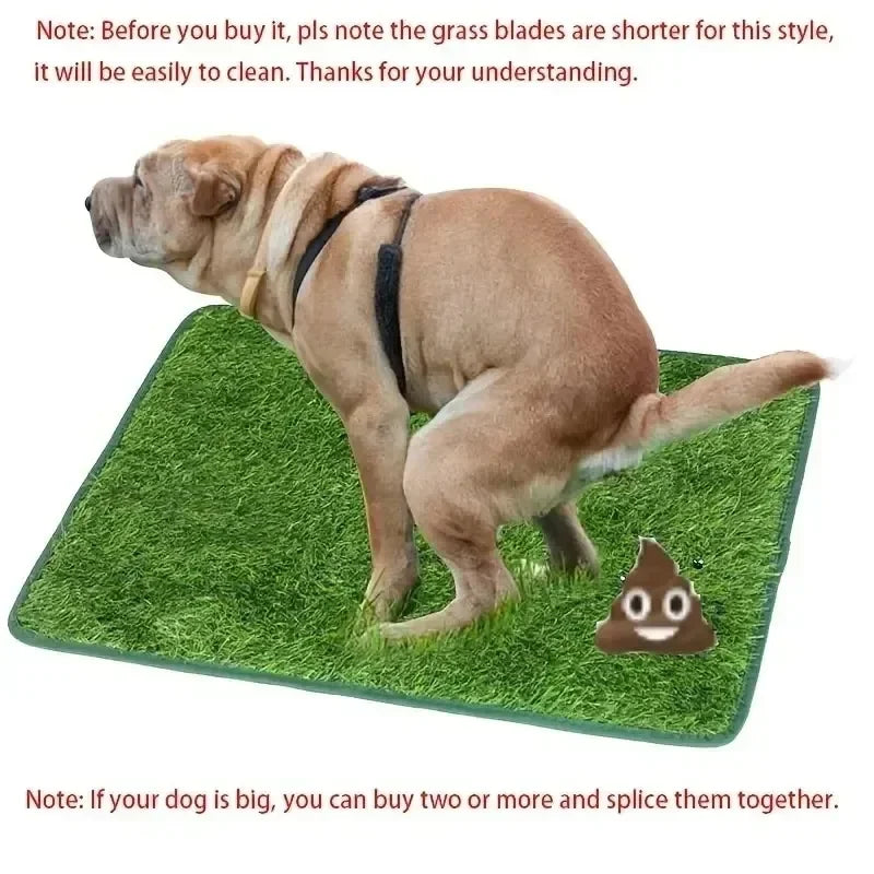 Artificial Grass Dog Pee Pad – Indoor & Outdoor Pet Training Lawn Mat