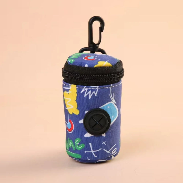 Hangable Dog Poop Bag Dispenser with Zipper – Portable, Lightweight Waste Bag Holder for Dog Walking, Cute & Convenient