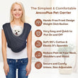 AnccoPlus Adjustable Pet Carrier Sling – Hands-Free Front Carrier for Small Dogs & Cats