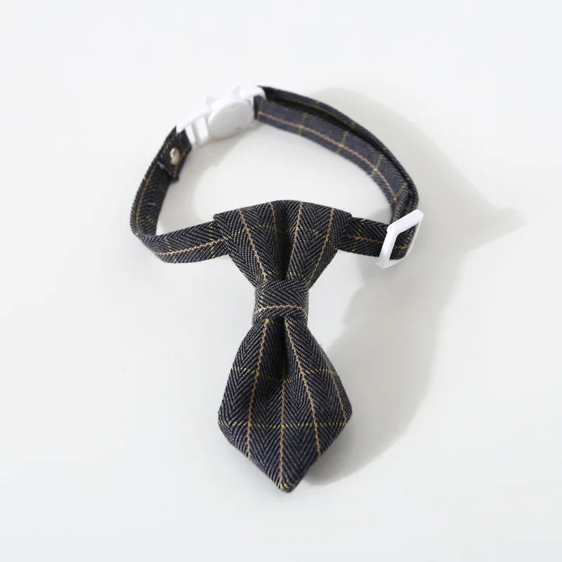 Pet Bow Tie | Adjustable Cat Neck Tie - Puppy Costume | Breakaway Small Dogs Bowtie Collar | Cats Grooming Ties | Party Accessories