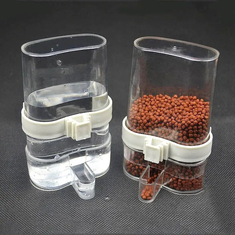 Bird Water Feeder | Automatic Acrylic Dispenser for Parrot, Canary & Parakeet | No-Mess Cage Mount Water Bottle | Drinking Accessory for Birds