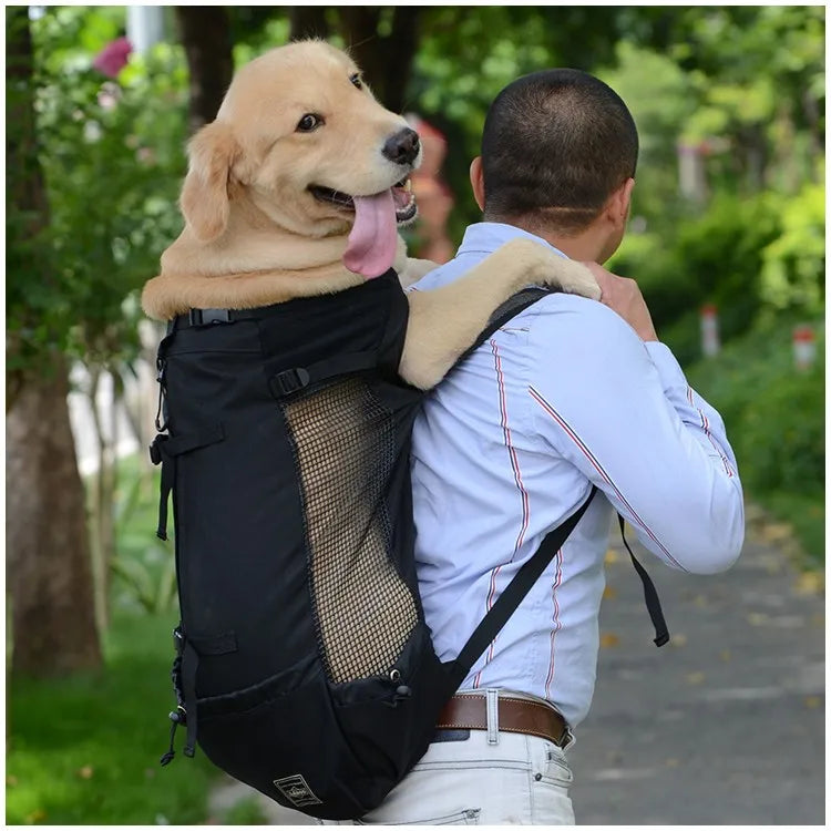 Breathable Outdoor Pet Carrier Backpack – Hiking & Travel Mesh Backpack for Dogs