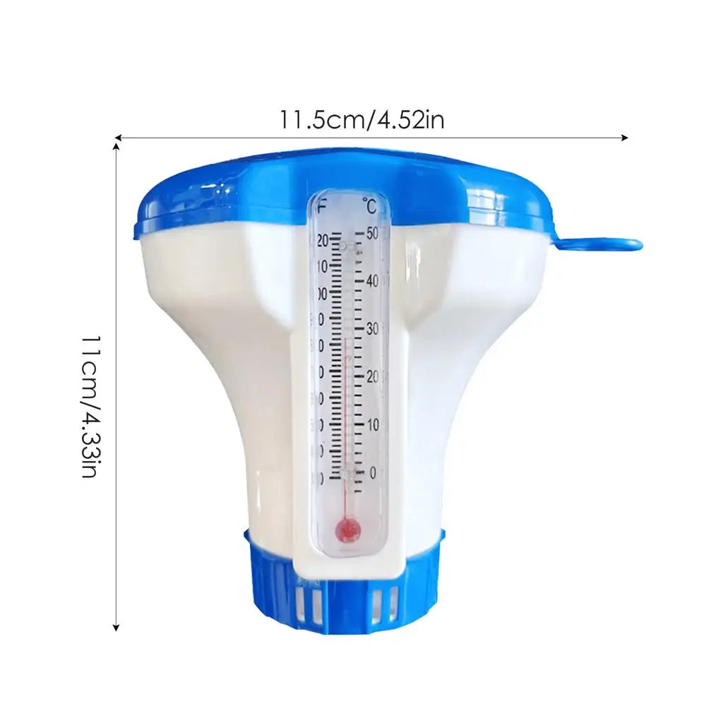 5-Inch Floating Chlorine Dispenser – Automatic Pool & Spa Chemical Tablet Sterilizer
