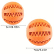Durable Dog Chew Toy Ball – Bite-Resistant, Treat Dispensing & Teeth Cleaning Rubber Ball for Dogs and Cats