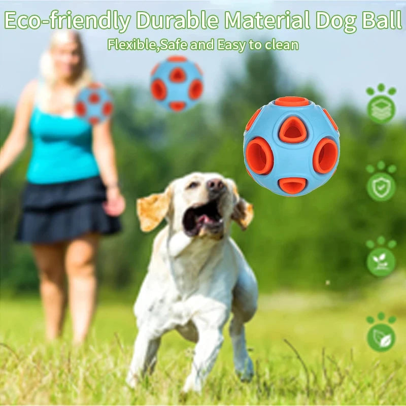 HOOPET Interactive Dog Ball Toys – Light-Up & Bell Rubber Balls for Active Play
