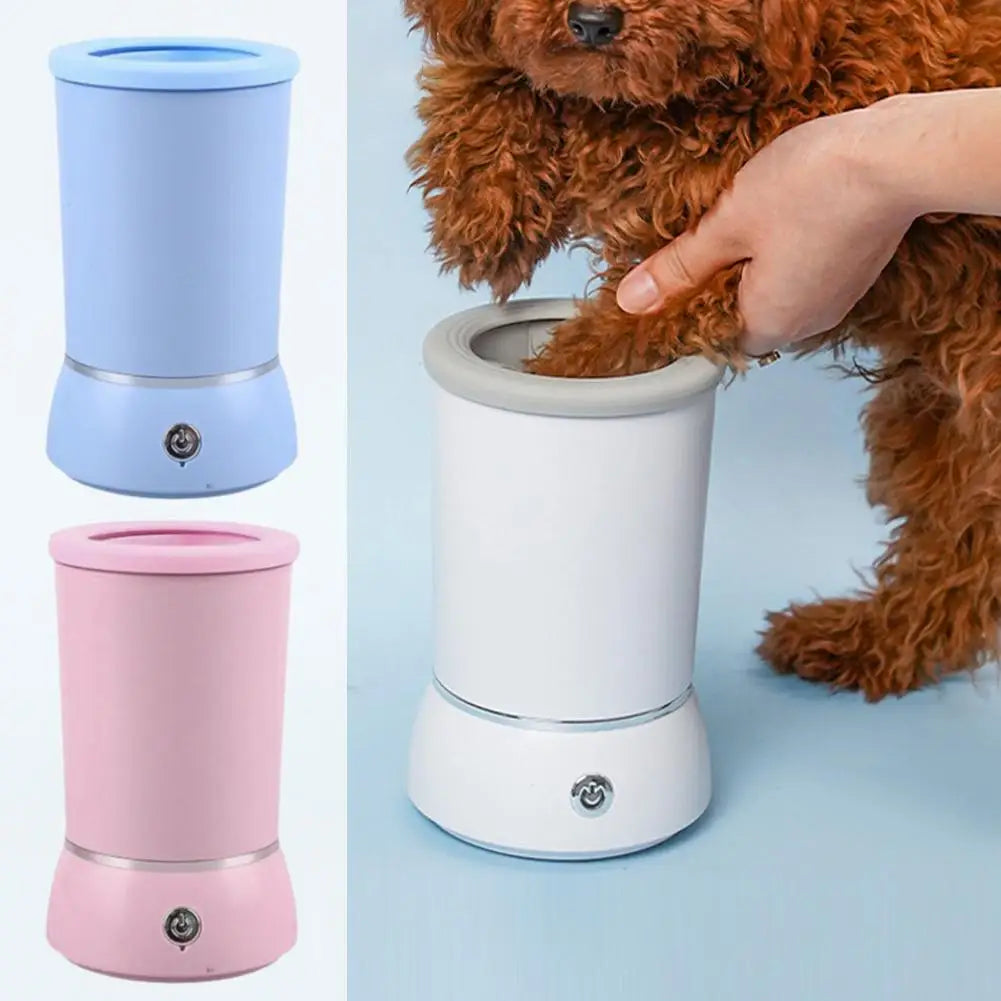 Dog Paw Cleaner Automatic Pet Foot Paw Washer Electric Paw Massager USB Cable Operated for Small Medium Dogs Cats