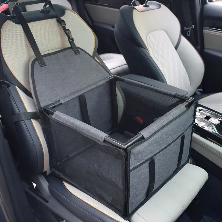 Waterproof Dog Car Seat Carrier – Portable Travel Basket for Small & Medium Pets, Hammock-Style Safety Seat