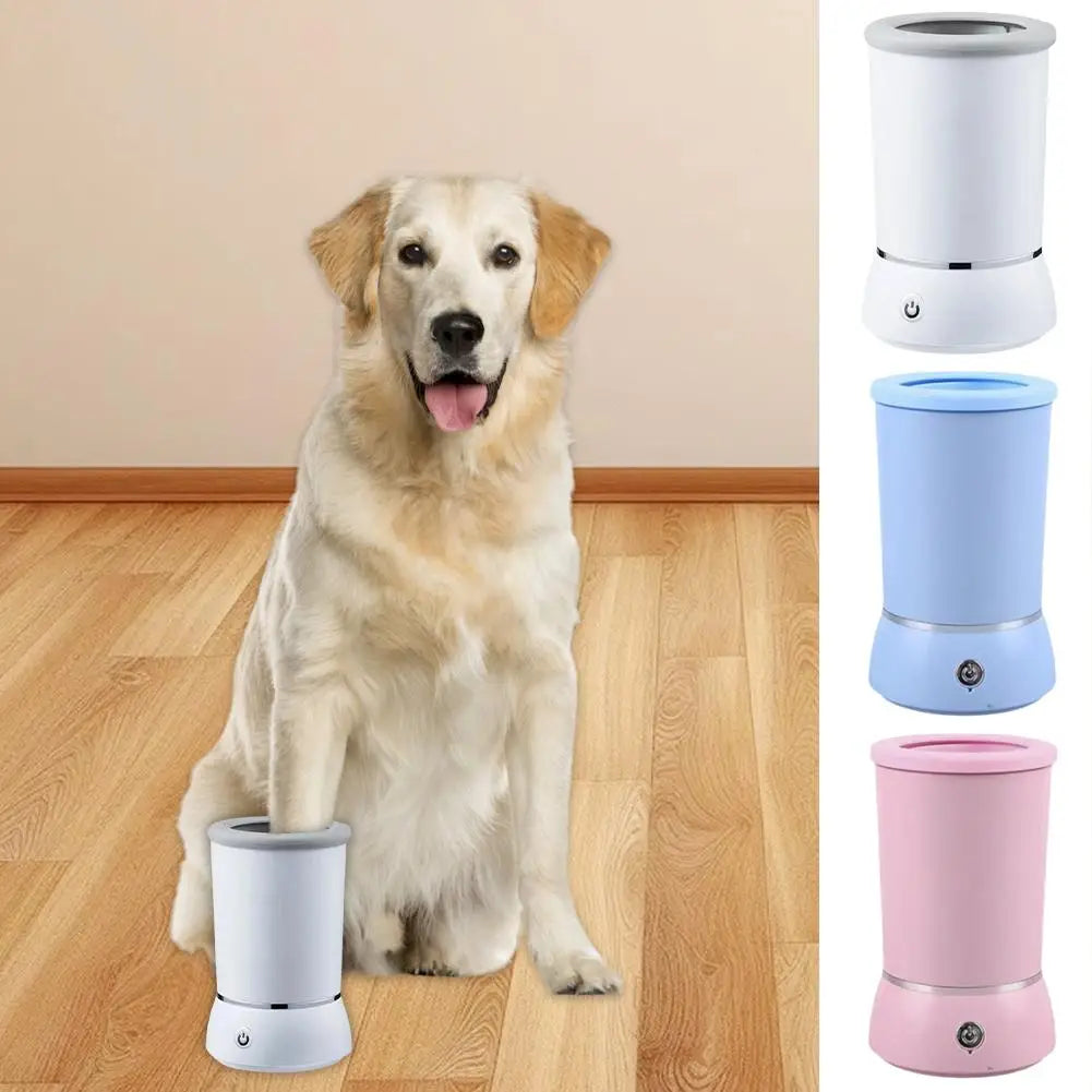Dog Paw Cleaner Automatic Pet Foot Paw Washer Electric Paw Massager USB Cable Operated for Small Medium Dogs Cats