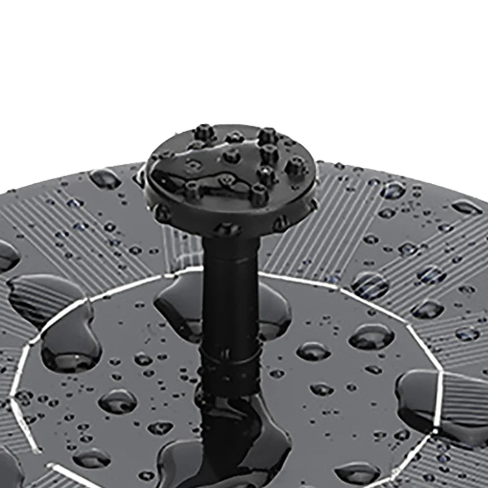 2.2W Solar Bird Bath Fountain | Floating Water Pump with LED Light & 6 Spray Nozzles for Birdbaths, Ponds, and Outdoor Water Features