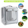Double Sided Transparent Cat Carrier Backpack | Ventilated Travel Bag for Cats/Small Pets