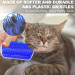Cats Groomer Self Brush | Pet Massage Comb | Wall Corner Scratcher | Removable Self-Grooming Brush | Cat Cleaning Supplies