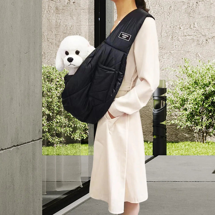 Soft Breathable Pet Carrier Sling – Comfortable Shoulder Tote Bag for Small Dogs and Cats