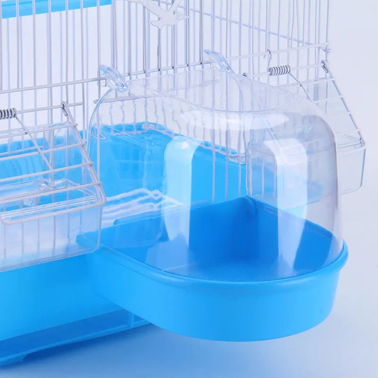 Bird Hanging Bath Cube | Parrot Bathtub for Cage | Small Bird Shower Box for Cockatiel, Lovebird, Budgerigar, Canary