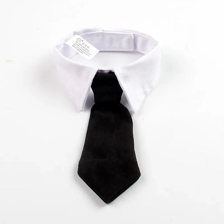 Gift Pet Dog/Cat Formal Necktie | Tuxedo Bow Tie - Black and Red Collar for Dog/Cat | Pet Accessories for Wedding, Holiday, and Party