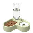 Double Dog and Cat Bowl Set – Pet Feeding Bowls with Water Bottle