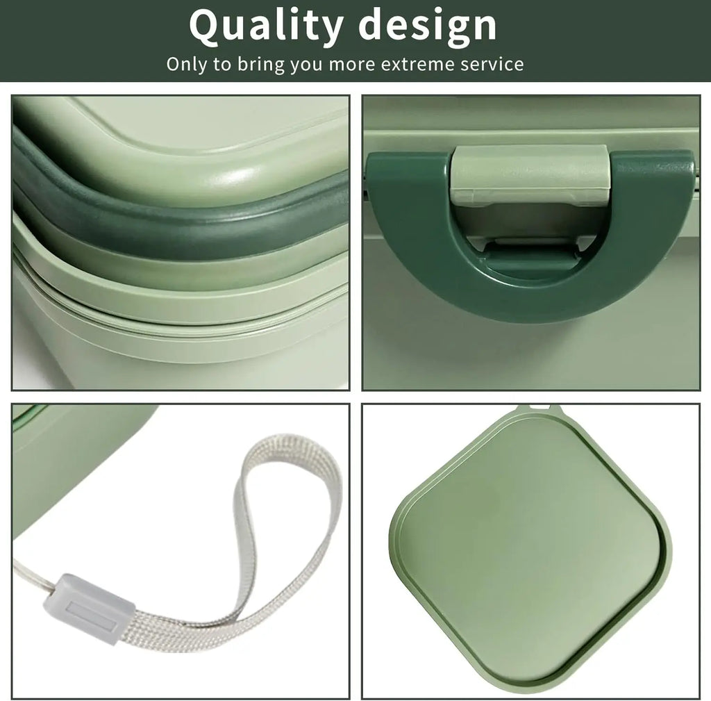 Collapsible Dog Water Bowl with Leak-Proof Lid – Portable 2-in-1 Food & Water Feeder for Small Dogs, Travel & Outdoor Use