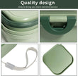 Collapsible Dog Water Bowl with Leak-Proof Lid – Portable 2-in-1 Food & Water Feeder for Small Dogs, Travel & Outdoor Use