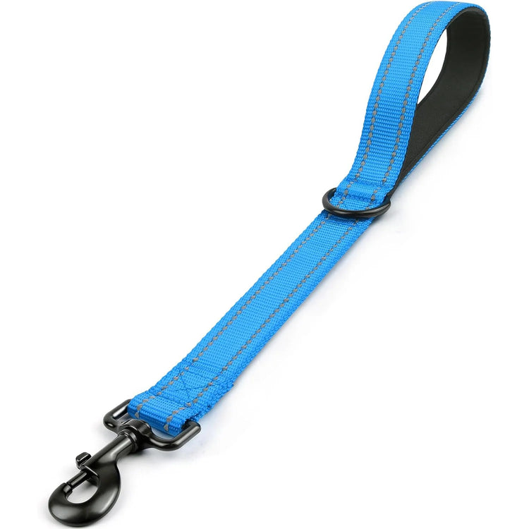 Taglory Short Dog Leash with Traffic Padded Handle | Heavy Duty Nylon Lead for Training & Control | Reflective Threads Pet Leash