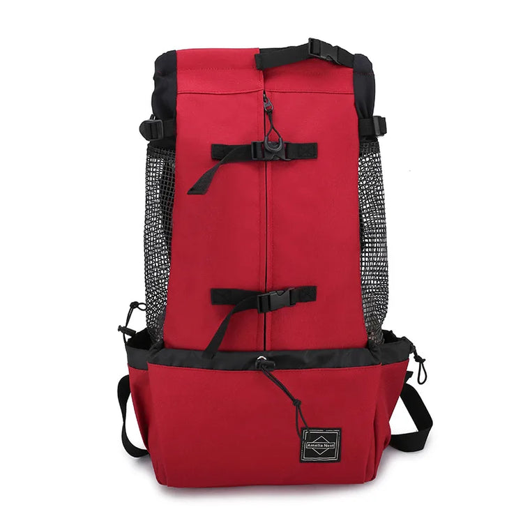 Strong Nylon Dog Carrier Backpack – Breathable Outdoor Travel Backpack for Small & Medium Dogs