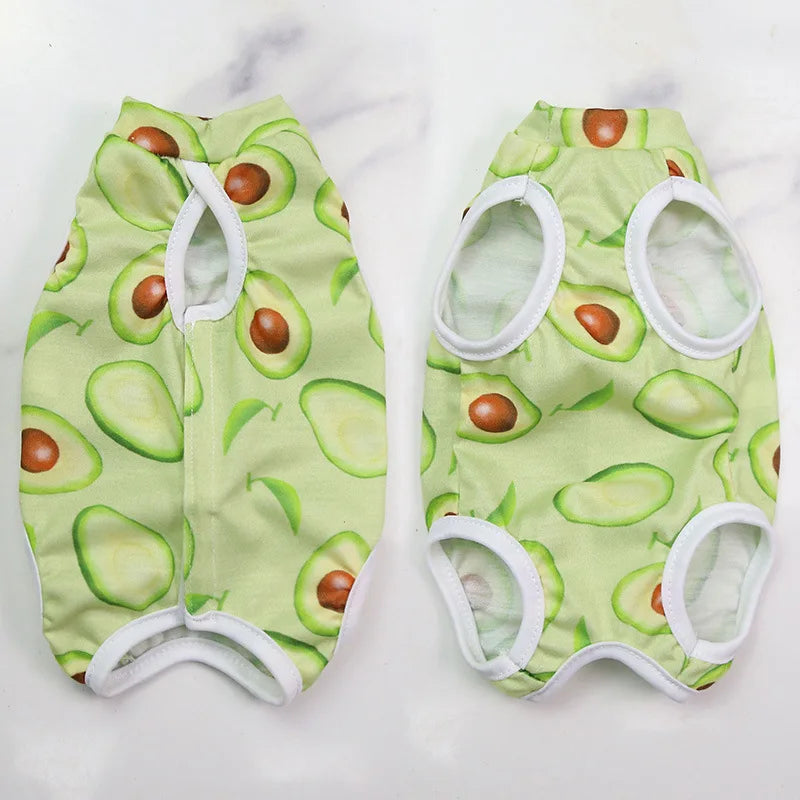 Cat/Small Dog Recovery Suit | Anti-Licking Sterilization Clothes | Breathable Surgery Vest for Spring/Summer