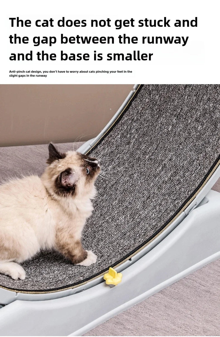 Pet Treadmill – Cat Exercise Wheel for Indoor Parkour | Easy-to-Assemble Cat Roller Toy | Durable Solid Color Cat Treadmill