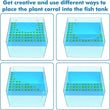 Fish Tank Floating Plant Interceptor Organize and Separate Different Plants Fence for Home Aquarium Decor