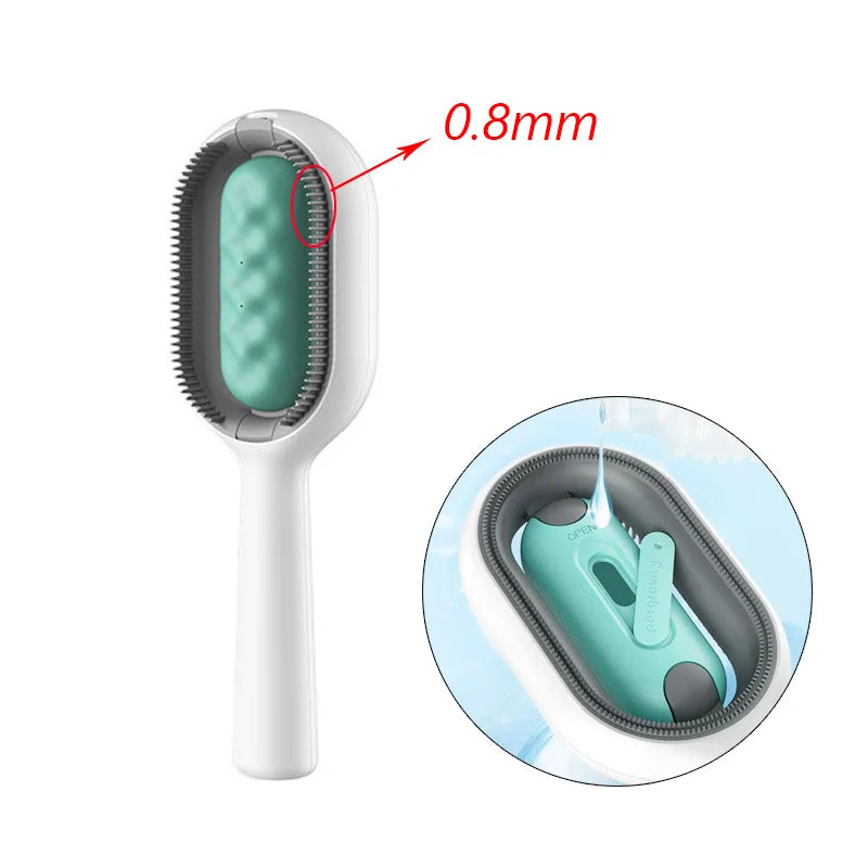 Clean Cat Dog Hair Removal Comb | Pet Grooming Brush | Wipes-Ready Brush for Cats/Dogs | Katten Accessories