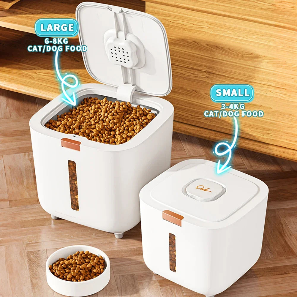 Large Pet Food Storage Barrel – Airtight & Moisture-Proof Container for Dog, Cat & Small Animal Food