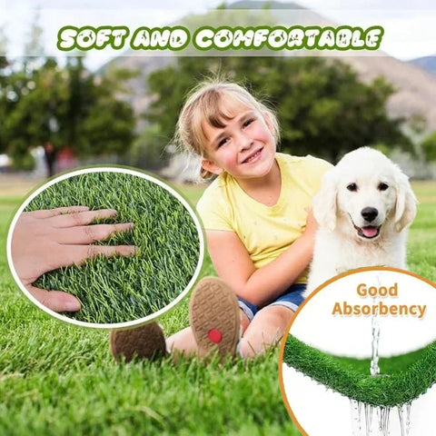 Artificial Grass Dog Pee Pad – Indoor & Outdoor Pet Training Lawn Mat