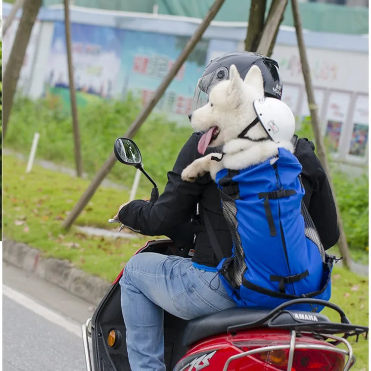 Breathable Outdoor Pet Carrier Backpack – Hiking & Travel Mesh Backpack for Dogs