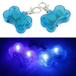 LED Luminous Dog Tag Pendant – Glow in the Dark Safety Collar Accessory for Dogs and Cats