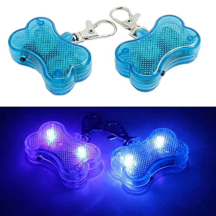 LED Luminous Dog Tag Pendant – Glow in the Dark Safety Collar Accessory for Dogs and Cats