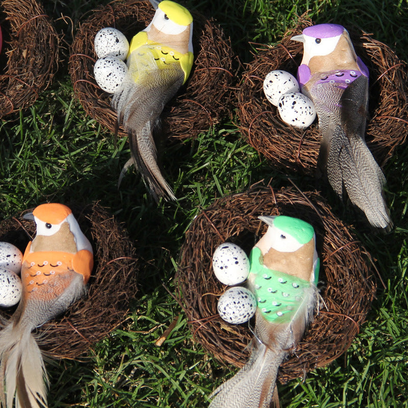 Straw Round Rattan Bird Nest | Chewable Bedding Toy for Parrots, Pigeons & Cage Birds