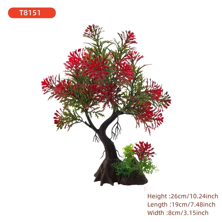 Fish Tank DIY Artificial Aquarium Plants Tree Ornament Aquatic Grass Decorations