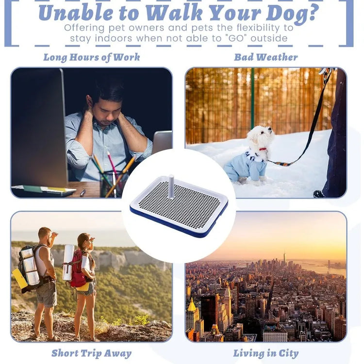 Reusable Dog Potty Training Tray – Non-Slip Puppy Pad Holder for Indoor & Outdoor Use