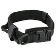 Durable Tactical Dog Collar With Padded Lining, Quick Release Buckle & Control Handle For Small To Large Dogs