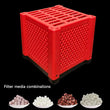 Aquarium Cube Filter – Modular Multi-Layer Fish Tank Filter Storage Box for Clear Water