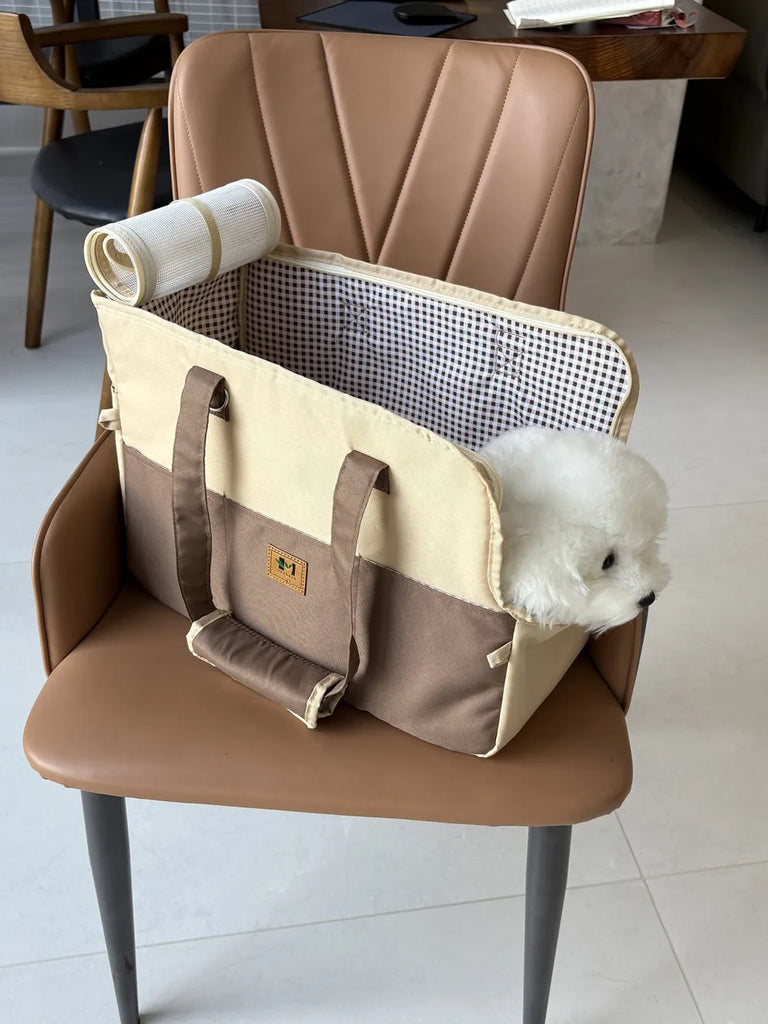 Portable Soft-Sided Pet Carrier Bag – Breathable Travel Duffle for Small Dogs and Cats